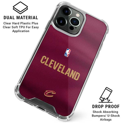 NBA Cleveland Cavaliers Jersey iPhone 16 Pro Max Clear Case